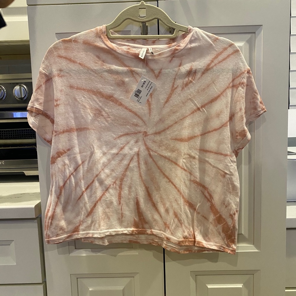 Tie dye cropped t shirt brand new with tags